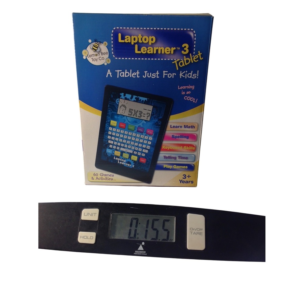 Lemon Bee Toy Co Laptop Learner 3 Tablet Kids Blue Educational Toy 60 Games 406